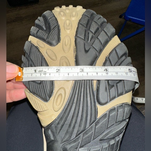 MERRELL Pulse II Goretex Mid Smoke Men's Hiking Boots size 14Tan /Black Preowned - Picture 5 of 5